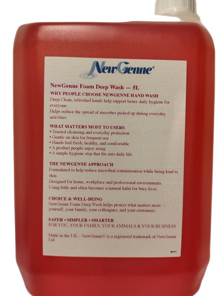 NewGenne Foam Deep Wash 5 Litre - Refill for Modular Dispenser