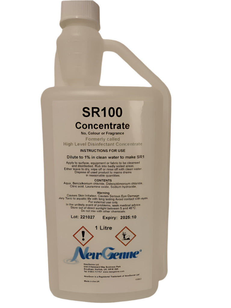 NewGenne SR100 Concentrate 1 Litre - Multi-Purpose Cleansing Solution