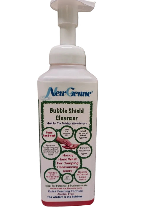 NewGenne Bubble Shield Cleanser Hand Wash - Gentle Deep Cleansing, Alcohol Free