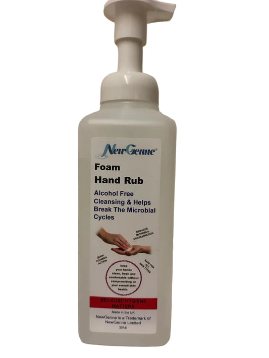 500ml Alcohol-Free Foam Hand Rub Cleanser Gentle On Sensitive Skin