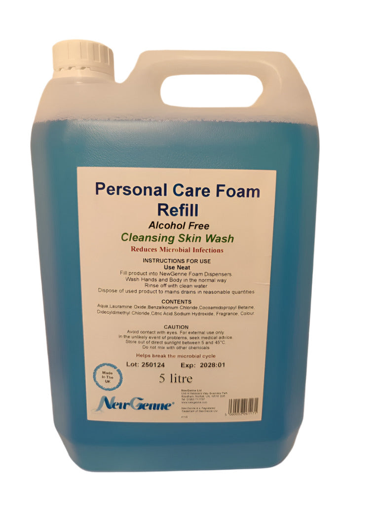 NewGenne Personal Care Foam 5 Litre - Refill for Dispensers