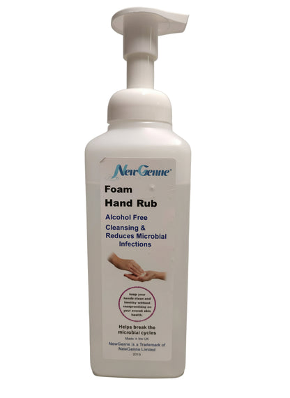 NewGenne Foam Hand Rub 500ml - Alcohol Free, Gentle Cleansing